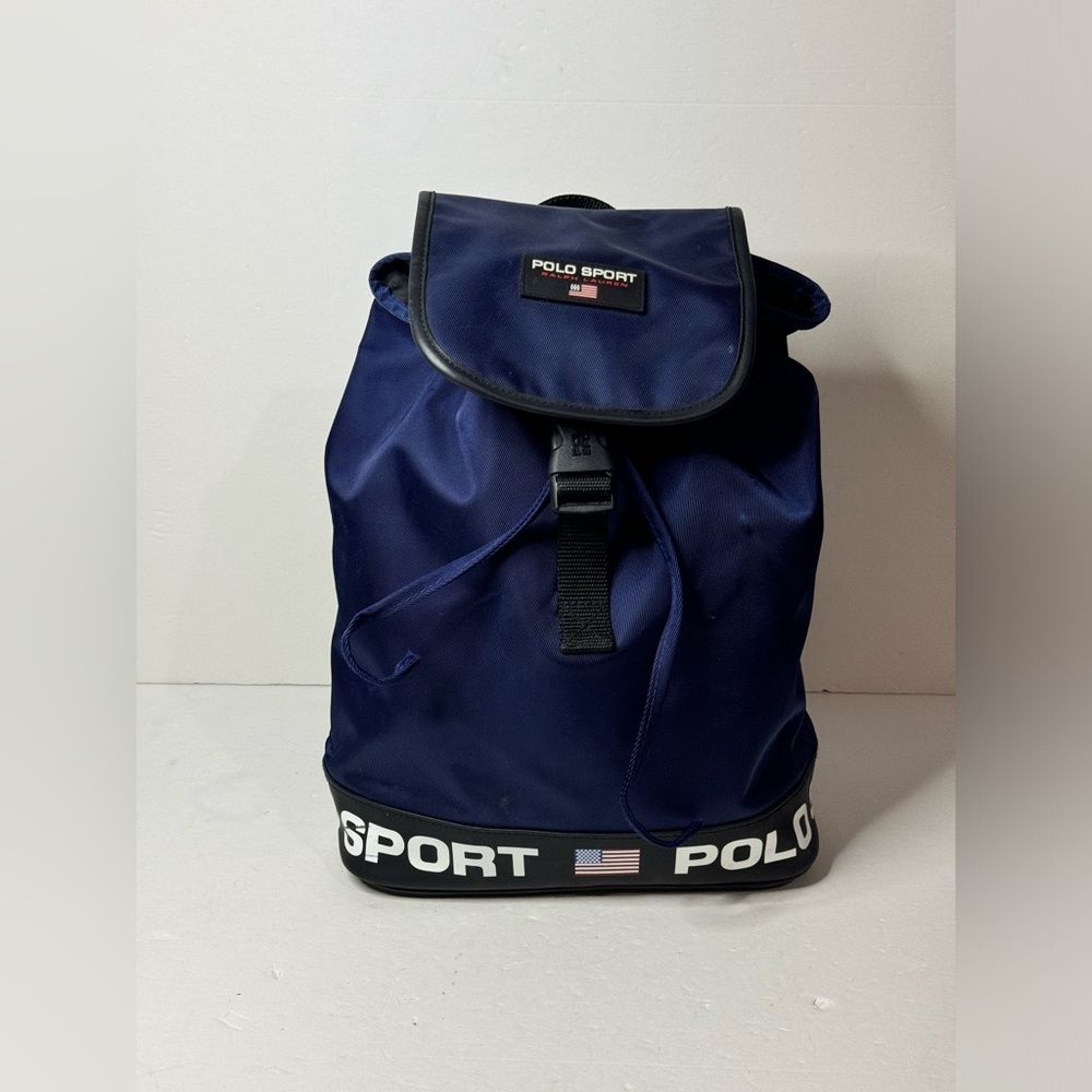 Polo by Ralph Lauren Navy Blue Sport Logo Backpack